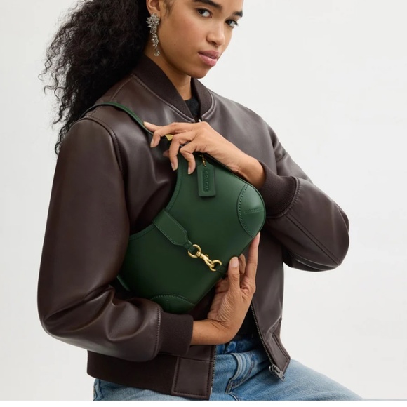 Coach Hamptons Hobo NWT- Green - Picture 2 of 7